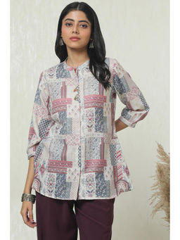 Soch - Women Multi-Color Linen Ethnic Motifs Tunic