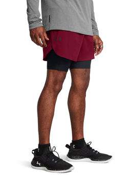 Under Armour - Men Maroon Vanish Elite 2In1 Shorts