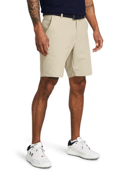Under Armour - Men Beige Matchplay Tapered Shorts