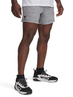 Under Armour - Men Grey Project Rock Terry Shorts