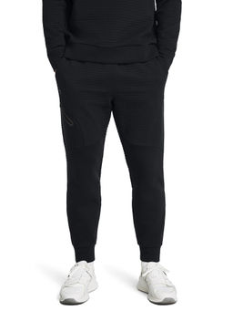 Under Armour - Men Black Unstoppable Fleece Grid Joggers