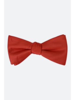 Louis Philippe - Men Red Solid Bow Tie Solid Plain