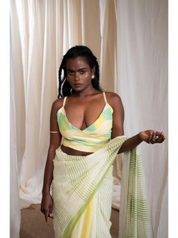 Banana Labs - Women's Green Marina Tangy Wrap Crop Top