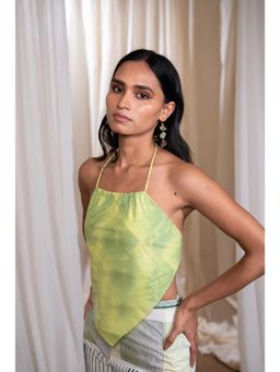 Banana Labs - Women's Green Marina Lime Crop Top