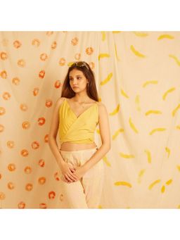 Banana Labs - Women's Colour Me Yellow Wrap Crop Top