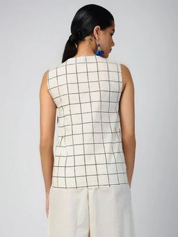 Banana Labs - Women's White Grid White Top