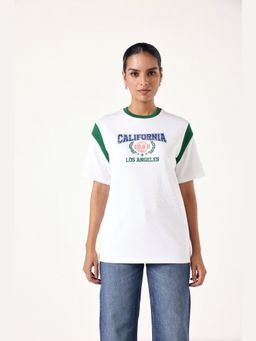 Muvazo - Cali Drip Oversized Unisex White T-shirt