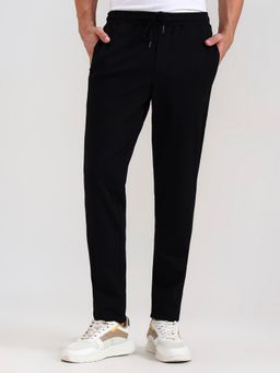 JadeBlue - Black Blended Slim Fit Track Pant