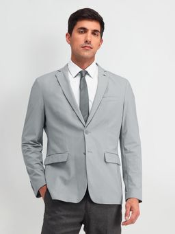 Arrow - Textured Grey Full Sleeves Blazer