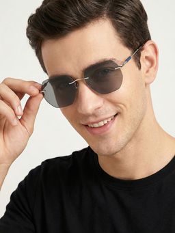 Carlton London - Blue Uv Protection Rectangle Men Sunglasses (Clsm531)