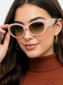 Carlton London - Brown Uv Protection Oval Women Sunglasses (Clsw527)