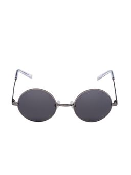 Vanderbilt New York - Grey Uv Protection Round Unisex Sunglasses (21I1Col1Gry)