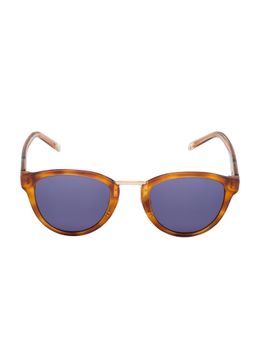 Vanderbilt New York - Blue Uv Protection Round Unisex Sunglasses (39C2Col3Blu)