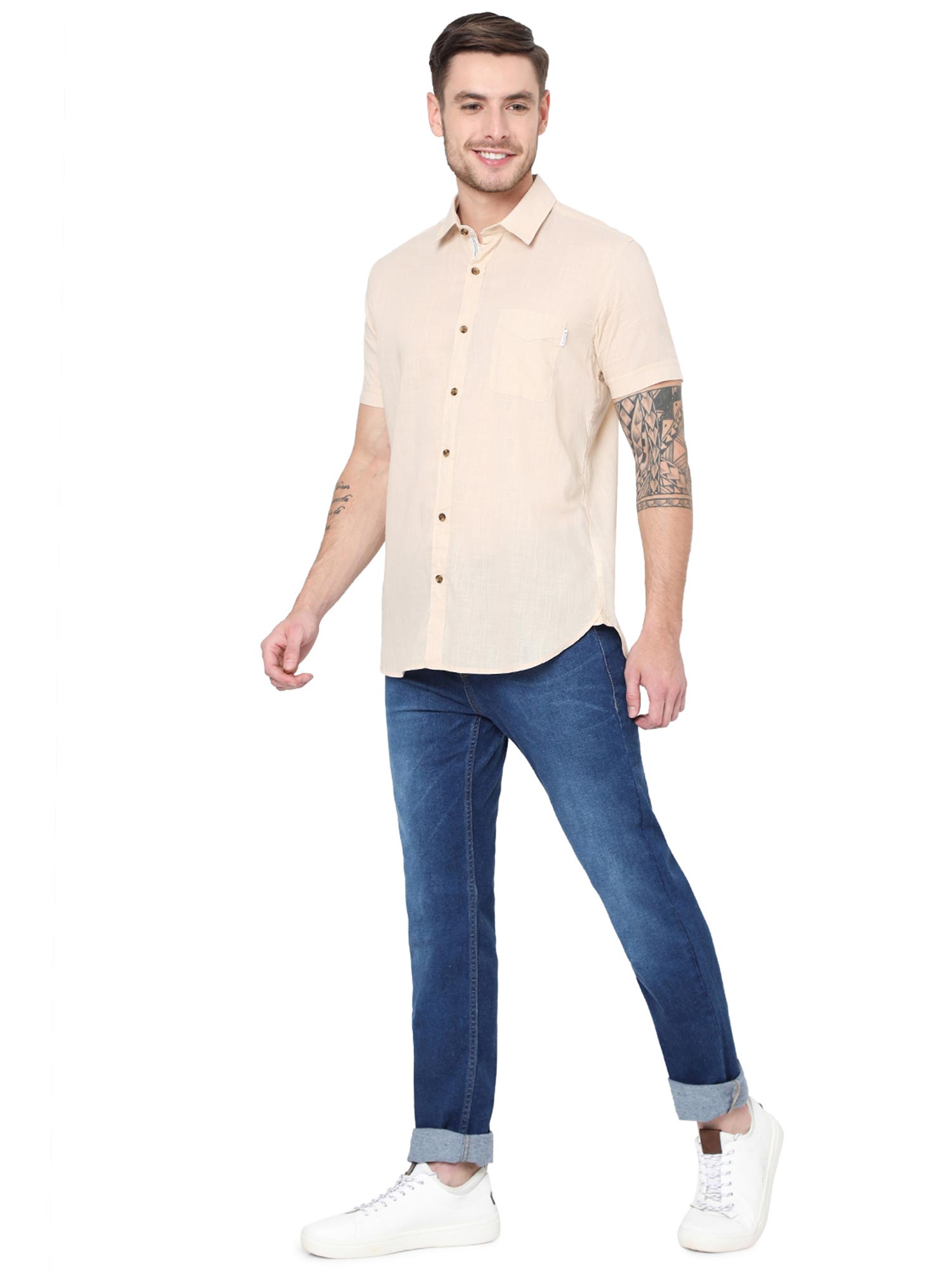 Mufti Dark Blue Mens Narrow Fit Jeans 