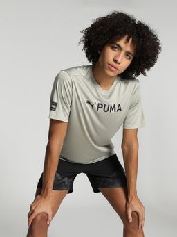 Puma - Fit Logo Mens Beige T-shirt
