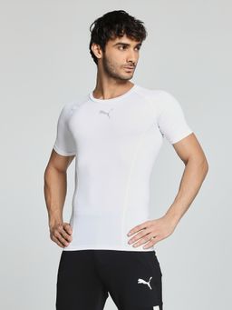 Puma - Liga Baselayer Short Sleeve Mens White T-shirt