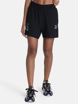 Puma - Graphic Womens Black Shorts