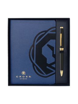 Cross - Coventry Blue Lacquer Gold Pen & Executive Book (Set of 2)