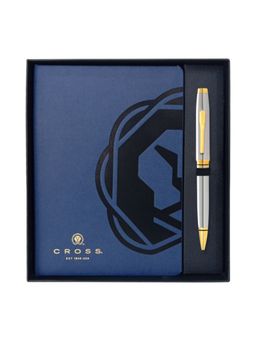 Cross - Coventry Blue Chrome Medalist Pen & Executive Note Book (Set of 2)