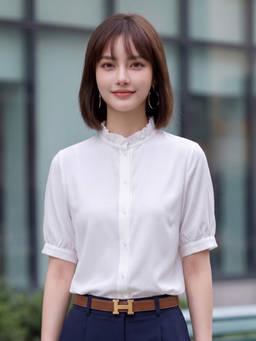 Style Quotient - Women Solid White Polyester Formal Shirt
