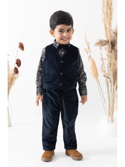 TIBER TABER - Boy Holiday Hero Set - Navy Blue (Set of 4)