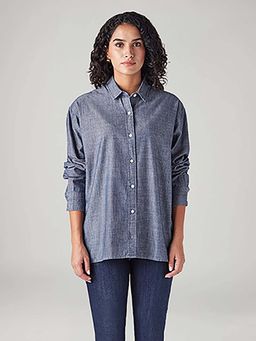Levi's - Women Blue Relaxed Fit Denim Shirt