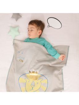 Mi Arcus - Printed Grey Baby Blanket