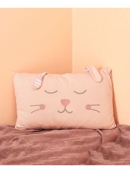 Mi Arcus - 100% Cotton Printed Soft Fabric Baby Pillow with Cover – Pink, 2 M to 4 Y