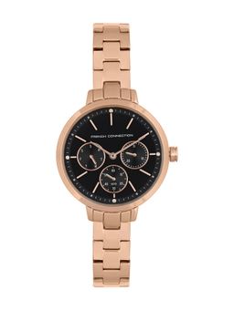 French Connection - Black Analog Watch For Women - FC134BRGM