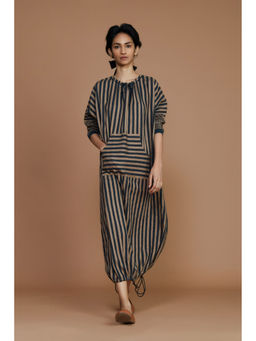 Mati - Ds Brown Striped Dress