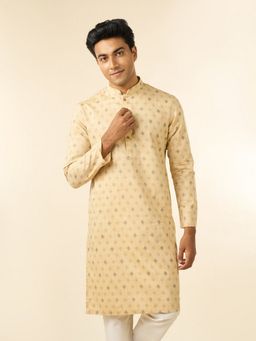 Diwas by Manyavar - Men Printed Beige Elegance Men Kurta