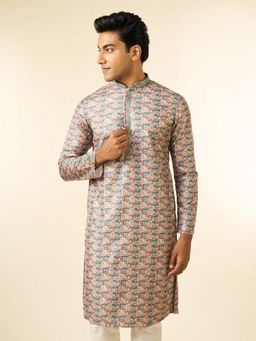 Diwas by Manyavar - Men Printed Multi-Color Festive Kurta
