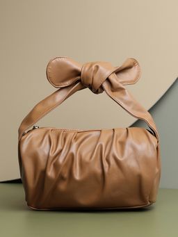 Haute Sauce - Tan Structured Handheld Bag