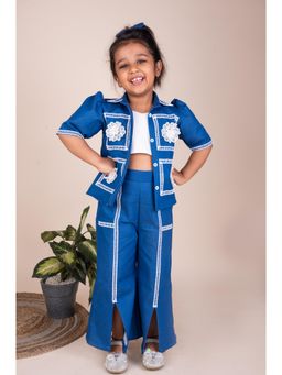 Toplove - Blue Stylish Denim Co-Ord Set