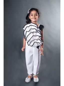 Toplove - White Fan Jumpsuit