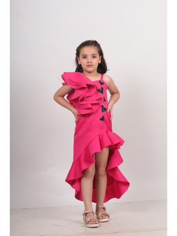 Toplove - Black Heartily High Low Dress