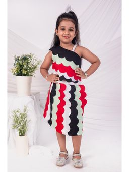 Toplove - Multi-Color Scallop Pop Co-Ord Set