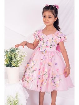 Toplove - Pink Spring Meadow Dress