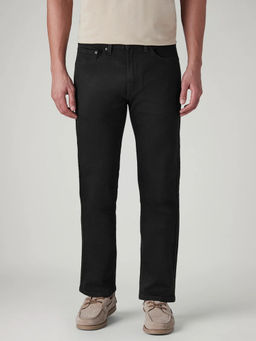 Levi's - Men's Black Solid/Plain Jeans