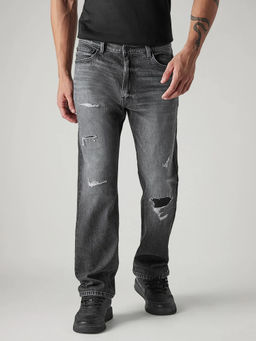 Levi's - Men's Charcoal Solid/Plain Jeans