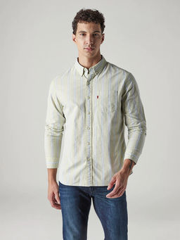 Levi's - Men's Green Stripes Shirt