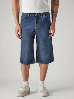 Levi's - Men's Blue Solid/Plain Shorts