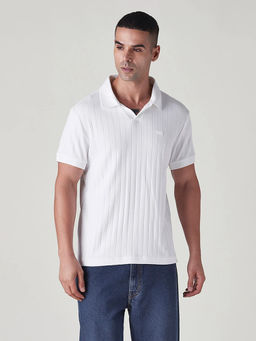 Levi's - Men's White Textured T-Shirt