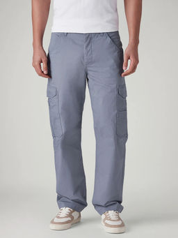 Levi's - Men's Blue Solid/Plain Cargos