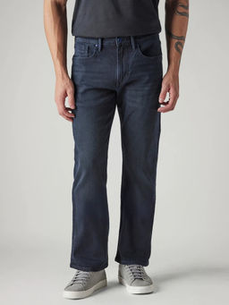Levi's - Men's Navy Blue Solid/Plain Jeans