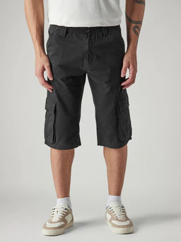 Levi's - Men's Black Solid/Plain Shorts