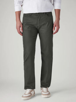 Levi's - Men's Olive Solid/Plain Trousers