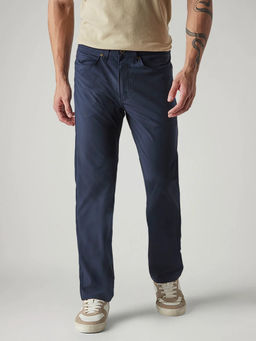 Levi's - Men's Navy Blue Solid/Plain Trousers