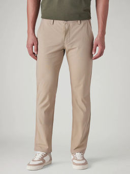 Levi's - Men's Beige Solid/Plain Trousers