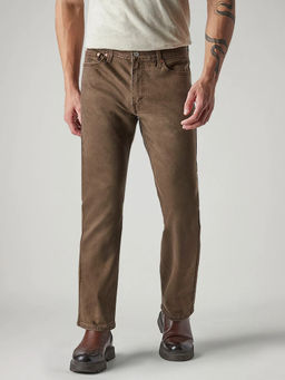 Levi's - Men's Brown Solid/Plain Jeans